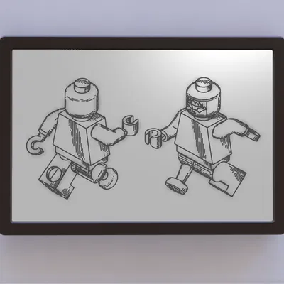 Nghệ thuật bản vẽ sáng chế nhân vật LEGO cướp biển