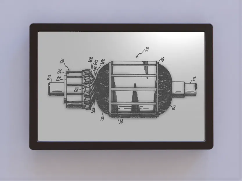 Bản vẽ bằng sáng chế cho bộ chuyển mạch động cơ điện - Image 1