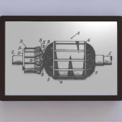 Bản vẽ bằng sáng chế cho bộ chuyển mạch động cơ điện