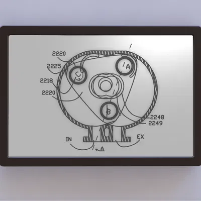 Bản vẽ bằng sáng chế động cơ Wankel nghệ thuật