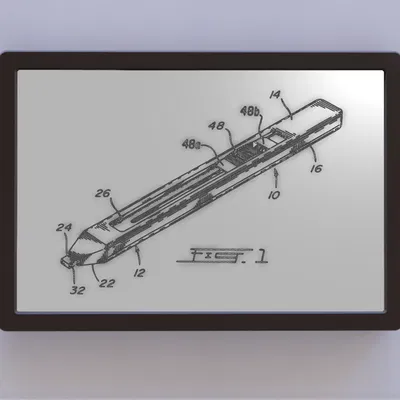 Bản vẽ bằng sáng chế bút chì cơ khí vuông góc