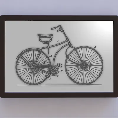 Nghệ thuật bản quyền xe đạp cổ điển