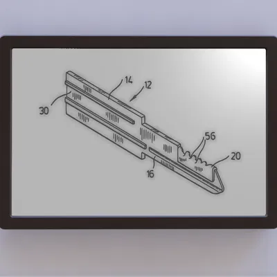 Bản vẽ bằng sáng chế chìa khóa nghệ thuật 2D