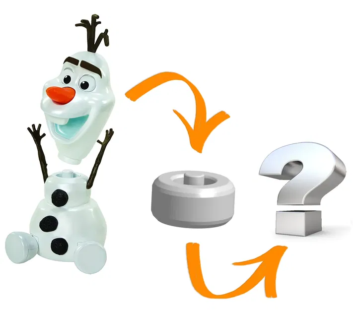 Giá đỡ đầu Olaf-A-Lot từ bộ đồ chơi Disney Frozen - Image 1