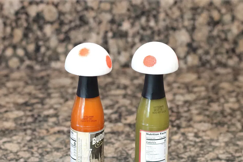 Nắp chai hình nấm dễ mở cho chai nước uống - Image 1