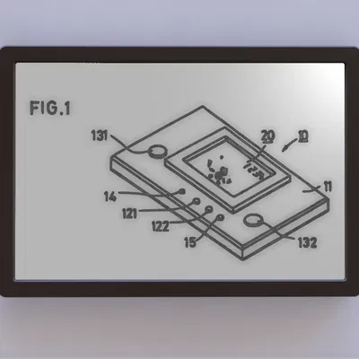 Bản vẽ sáng chế Game & Watch của Nintendo
