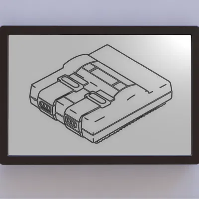Bản vẽ sáng chế của máy chơi game Super Nintendo