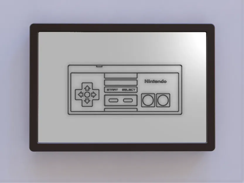Nghệ thuật điều khiển NES với khung treo tường - Image 1