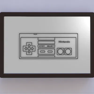 Nghệ thuật điều khiển NES với khung treo tường