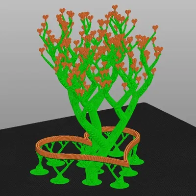 Cây trái tim liên kết với nhau bằng vòng trái tim hỗ trợ hữu...