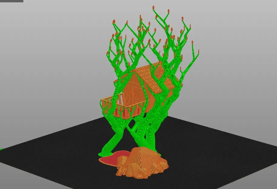 Cây cầu tổ chim hỗ trợ hữu cơ giữa hai cây - Image 7