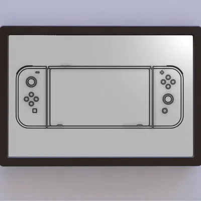 Bản vẽ sáng chế Nintendo Switch nghệ thuật 2D