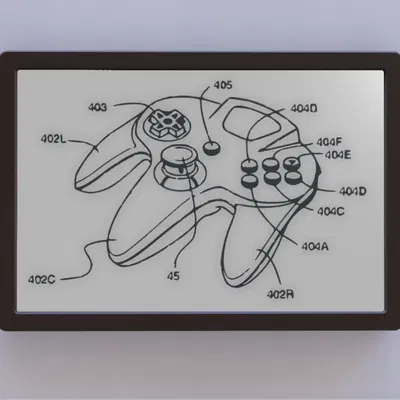 Bản vẽ bằng sáng chế tay cầm Nintendo 64