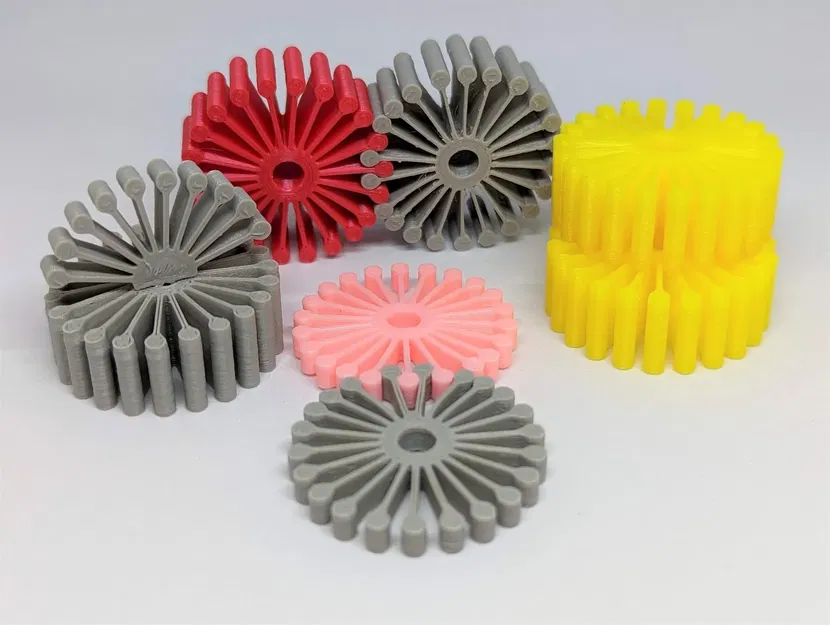 Khối xây dựng bánh răng sáng tạo hình hoa và động vật - Image 2