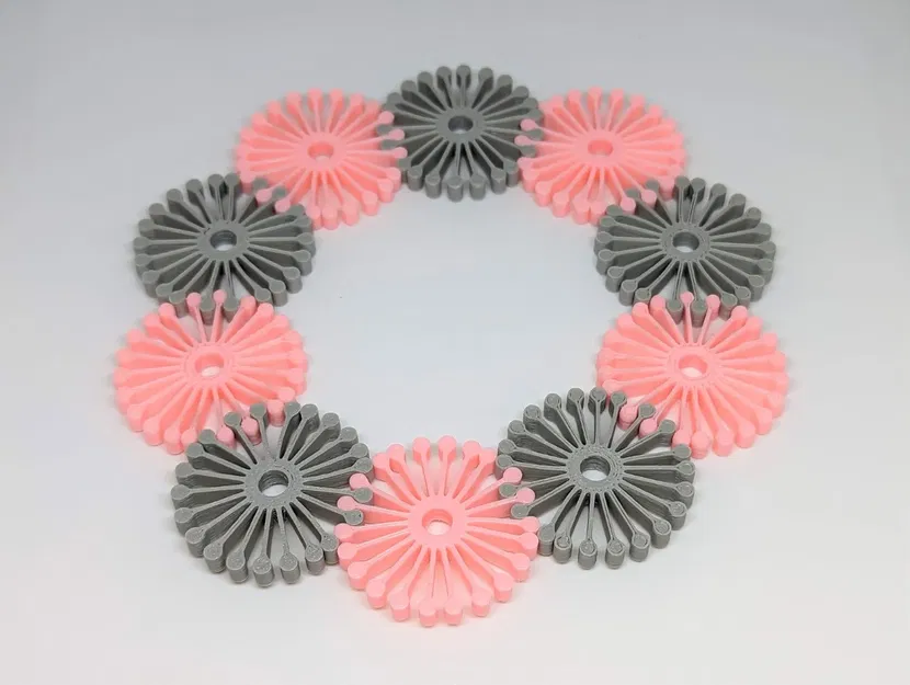 Khối xây dựng bánh răng sáng tạo hình hoa và động vật - Image 5