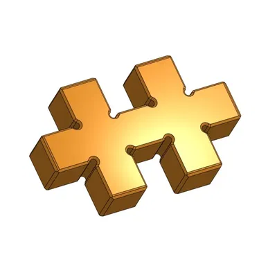 Khối ghép hình đa năng cho mô hình 2D và 3D