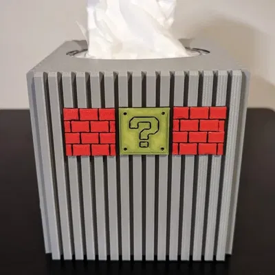 Hộp đựng khăn giấy phong cách khối Mario