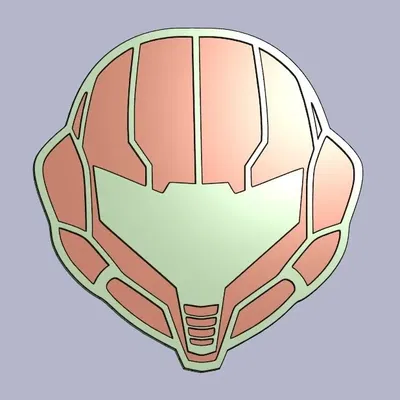 Mũ Samus trong Metroid với thiết kế đơn giản