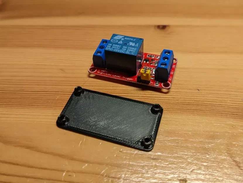 Đế cho mô-đun relay 5V gắn bằng băng dính hai mặt - Image 1