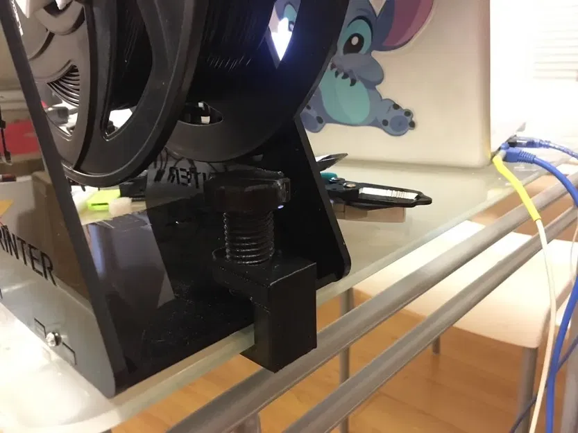 Kẹp mini giữ cuộn dây cho bàn làm việc - Image 6