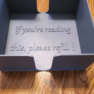 Giá đỡ khăn ăn đơn giản với nhắc nhở thân thiện