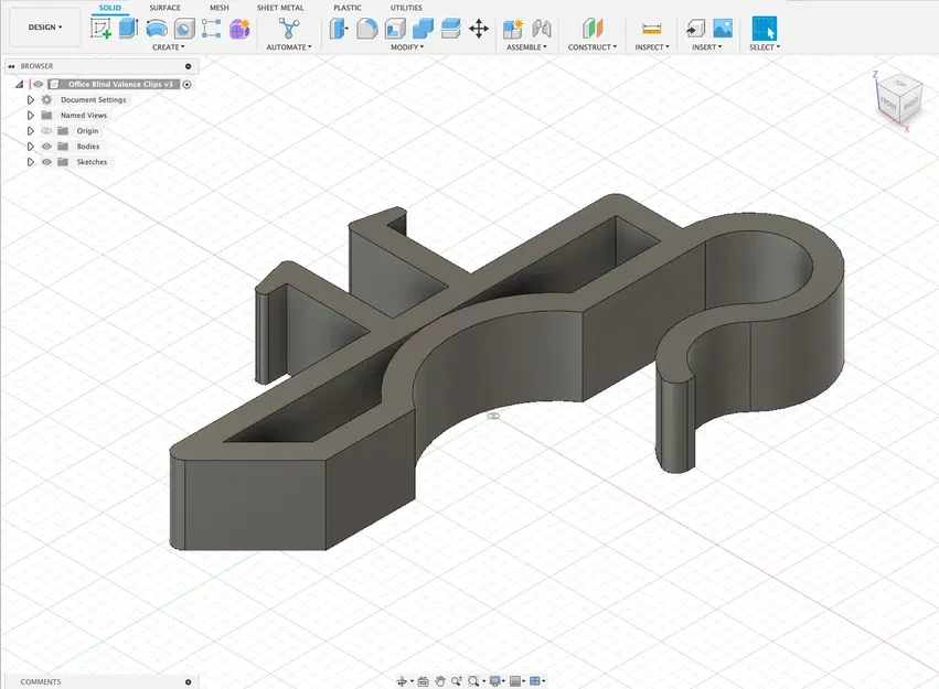 Kẹp valence cho rèm cửa Hunter Douglas 62.5mm - Image 2