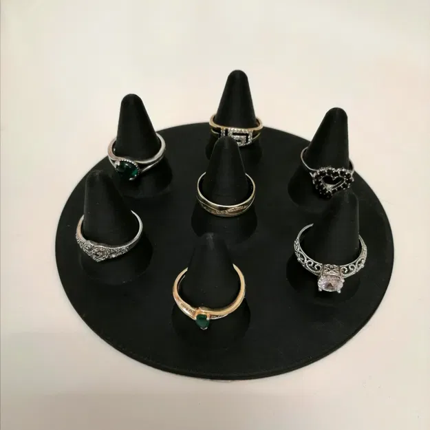 Giá đỡ nhẫn thanh lịch cho 7 chiếc nhẫn - Image 1