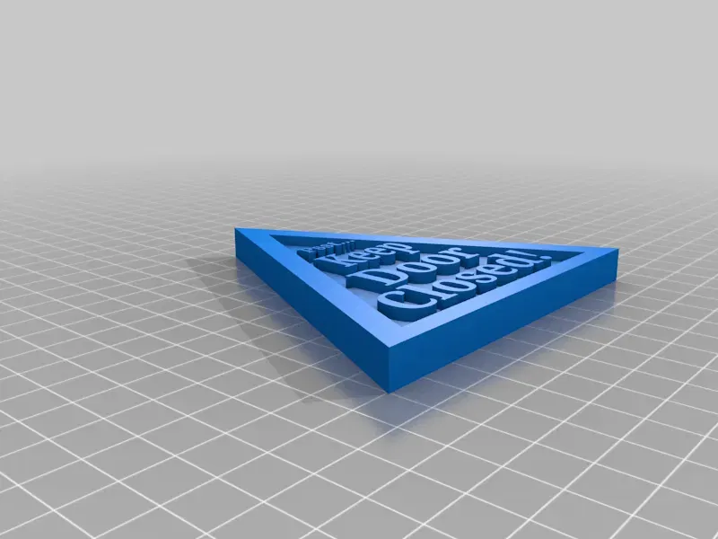 Biển báo "Giữ Cửa Đóng" đơn giản - Image 1