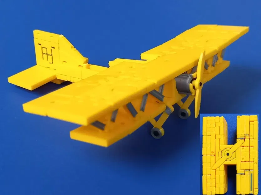 Máy bay chuyển thể từ chữ cái H bằng vật liệu PLA - Image 1