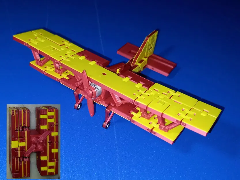 Máy bay chuyển thể từ chữ cái H bằng vật liệu PLA - Image 2