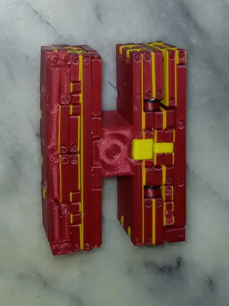 Máy bay chuyển thể từ chữ cái H bằng vật liệu PLA - Image 6