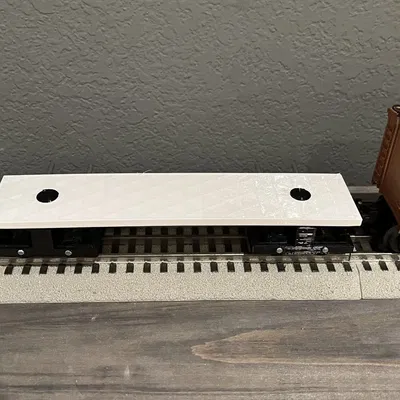 Xe lửa chở hàng kiểu flatbed tương thích với bộ đồ chơi Lio...