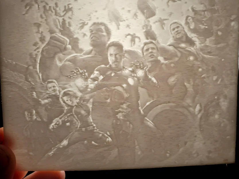 Mô hình lithophane Avengers độc đáo và nghệ thuật - Image 1