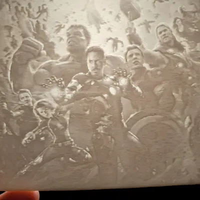Mô hình lithophane Avengers độc đáo và nghệ thuật