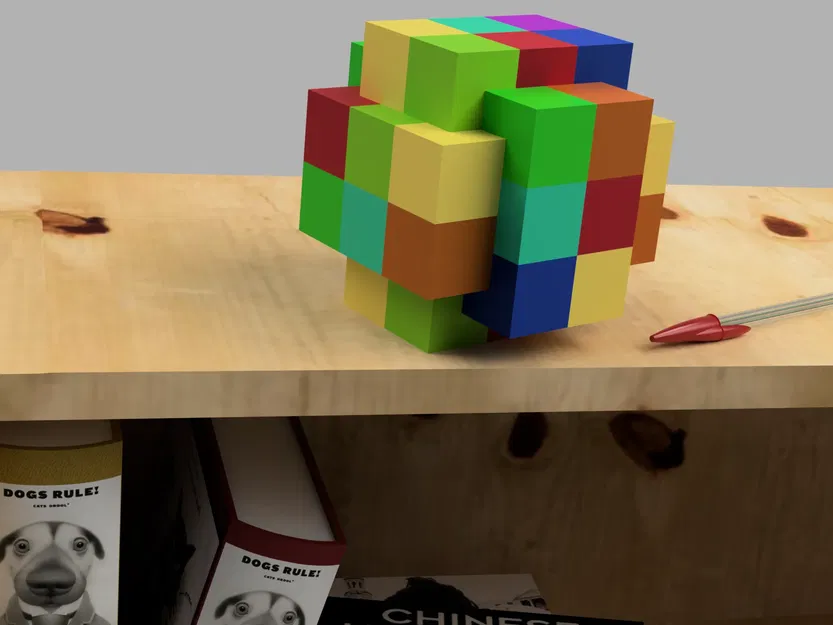 Câu đố Burr - Mô hình 18 mảnh ghép thú vị - Image 1