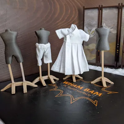 Mô hình đỡ trang phục tiêu chuẩn và quần cho búp bê tỉ lệ ...