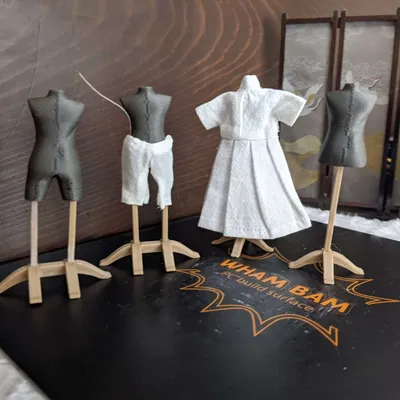 Mô hình đỡ trang phục tiêu chuẩn và quần cho búp bê tỉ lệ ...