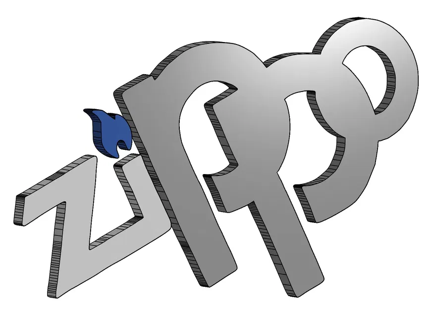 Chữ cái Zippo, Clipper và vòng đai 3D - Image 2