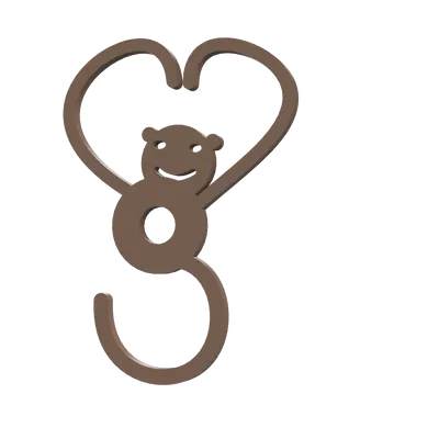 Khỉ dễ thương giữ cây cảnh cho bạn