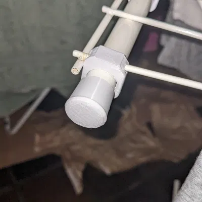 Phụ kiện giá phơi đồ cũ: nắp cuối và trượt