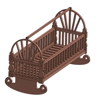 Giường nôi lịch sử cho nhà búp bê