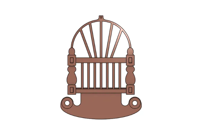 Giường nôi lịch sử cho nhà búp bê - Image 4