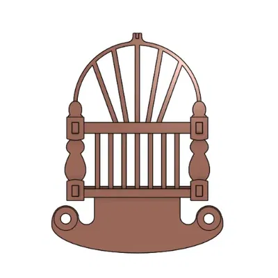 Giường nôi lịch sử cho nhà búp bê