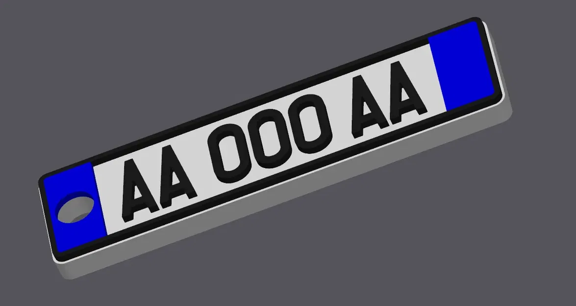 Móc chìa khóa biển số xe Ý - Image 1