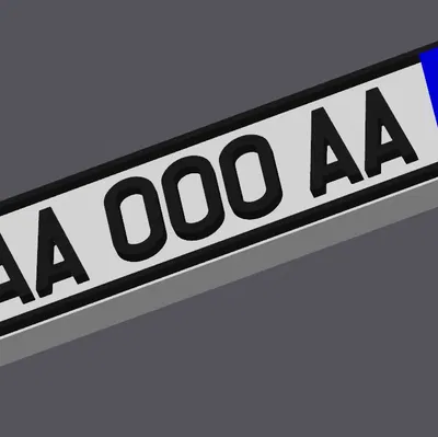 Móc chìa khóa biển số xe Ý