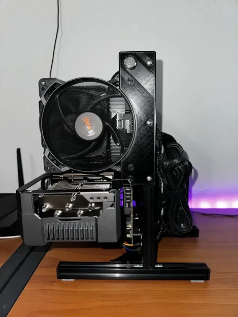 Mảnh thay thế quạt đơn Plexi 140mm cho khung thử nghiệm QDIY - Image 2