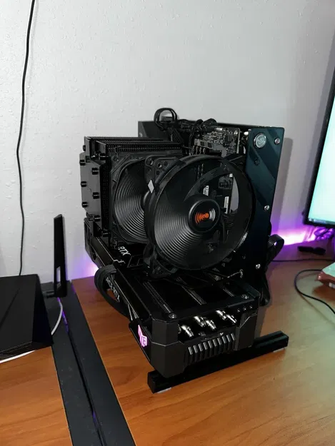 Mảnh thay thế quạt đơn Plexi 140mm cho khung thử nghiệm QDIY - Image 3