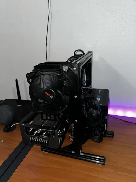 Mảnh thay thế quạt đơn Plexi 140mm cho khung thử nghiệm QDIY - Image 4