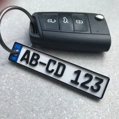 Móc chìa khóa biển số xe từ quốc gia EU