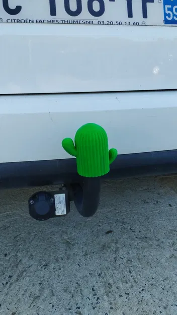 Nắp che móc kéo hình xương rồng độc đáo cho xe hơi - Image 1